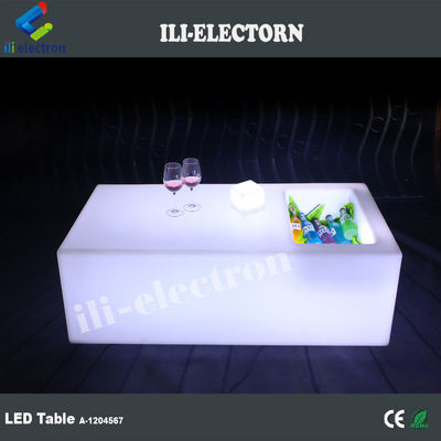 Table de glace extérieure éclairée à changement de couleur résistante à l'eau