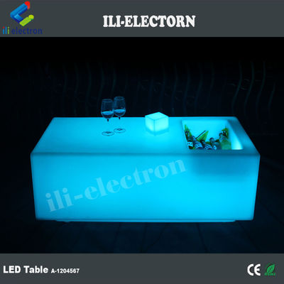 Table de glace extérieure éclairée à changement de couleur résistante à l'eau