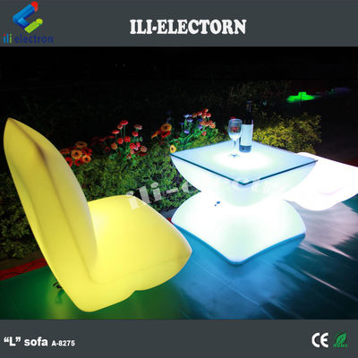 table à bar LED lumineuse, table basse en plastique,