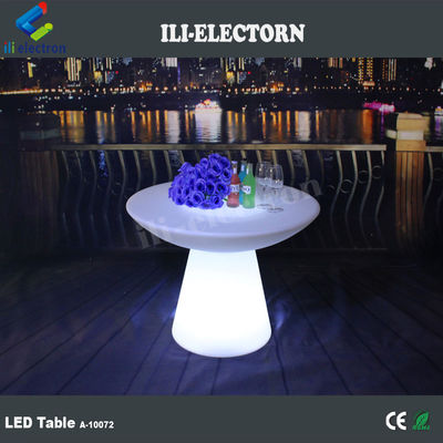Table à manger LED rechargeable en plastique
