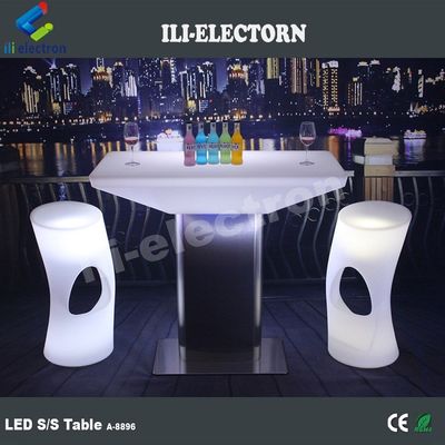 Meubles de bar à lumière LED Cocktail Table de soirée Pour la fête