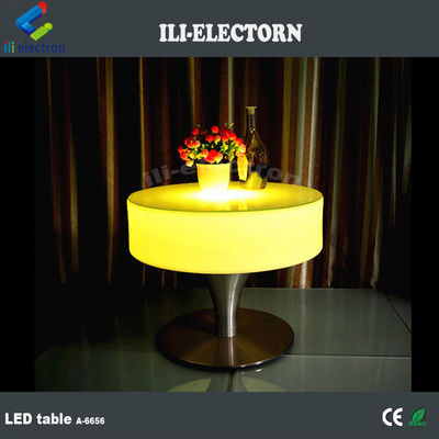 Table à cocktails en plastique à LED, table à bar lumineux 16 couleurs changeantes OEM