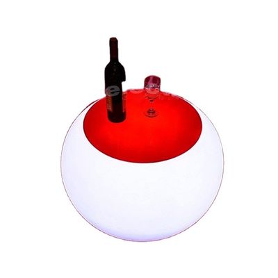 Table à café en plastique rechargeable en LED