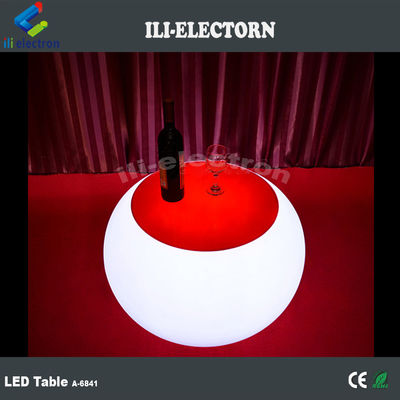 Table à café en plastique rechargeable en LED