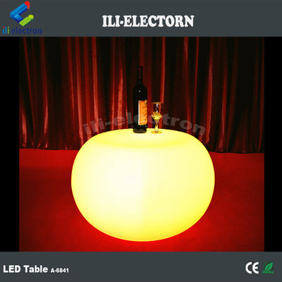 Table à café en plastique rechargeable en LED