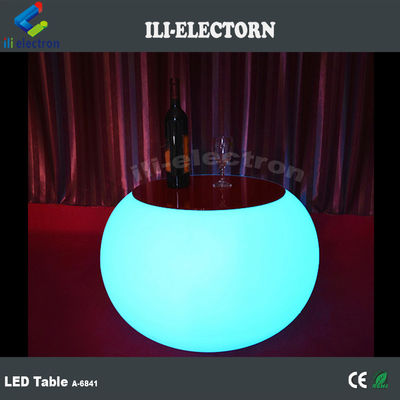 Table à café en plastique rechargeable en LED