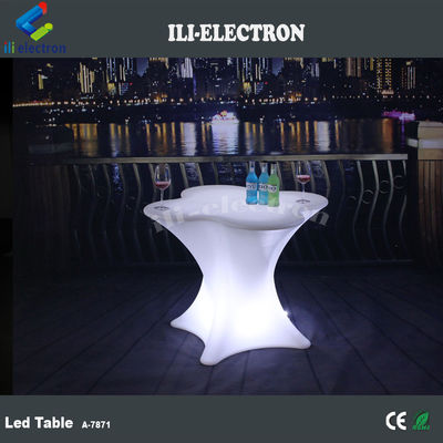 Lumière de table de cocktail LED en plastique portable pour les événements en plein air
