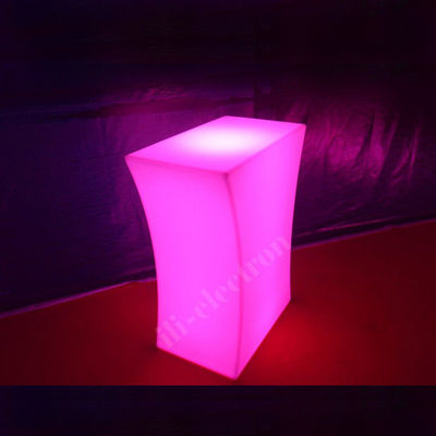 Table à LED étanche à l'eau éclairée table à bar meubles table basse à LED