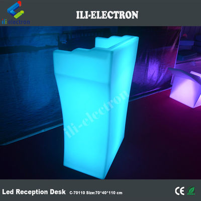 bureau de réception portable à LED pour événements en plein air