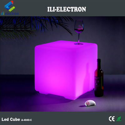 Matériau PE siège cube LED pour décoration table cube led
