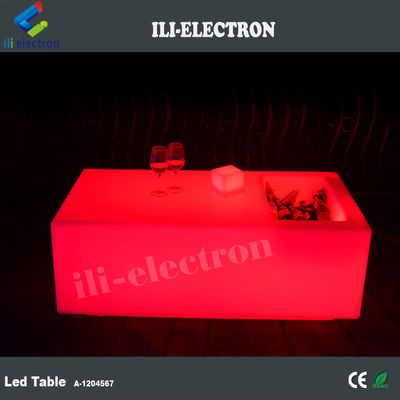 Batterie KTV Meubles de bar de club de nuit en plastique éclairé Table de pub LED