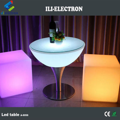 Table de cocktail haute LED Table métallique avec chaise pour événement