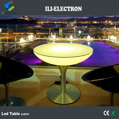 Table de cocktail haute LED Table métallique avec chaise pour événement