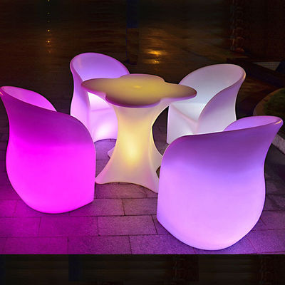 Tables à barres lumineuses à LED à batterie rechargeable