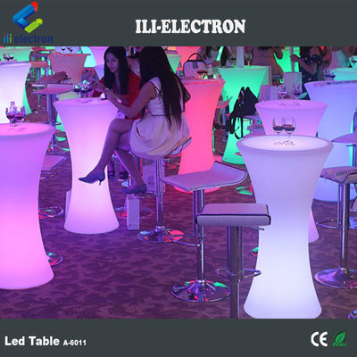 Tables de pub en plastique à LED utilisées dans le commerce