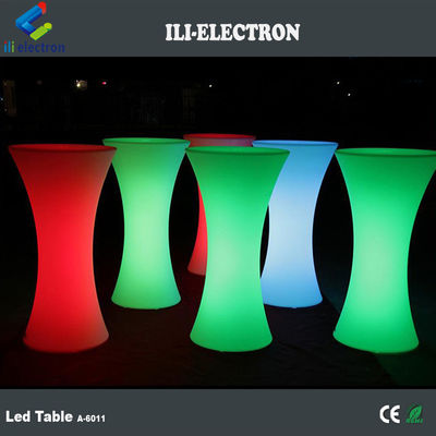 Tables de pub en plastique à LED utilisées dans le commerce