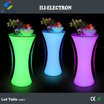 Tables de pub en plastique à LED utilisées dans le commerce