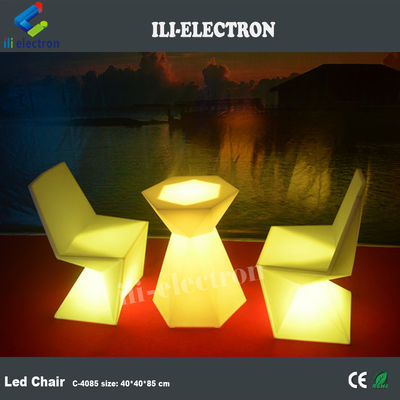Meubles en plastique à lumière LED commandes à distance infrarades pour événements en plein air