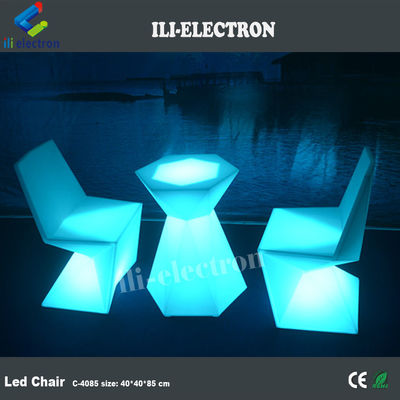 Meubles en plastique à lumière LED commandes à distance infrarades pour événements en plein air