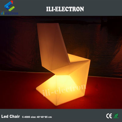 Meubles en plastique à lumière LED commandes à distance infrarades pour événements en plein air