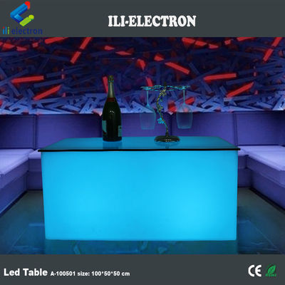 Tableau à barres lumineuses en PE en plastique à LED rectangulaire