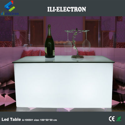 Tableau à barres lumineuses en PE en plastique à LED rectangulaire