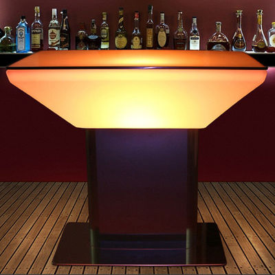 Table à bar en plastique à LED rechargeable