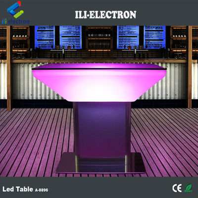 Table à bar en plastique à LED rechargeable