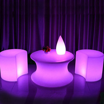 Tables à bar à LED étanches rechargeables avec commande tactile