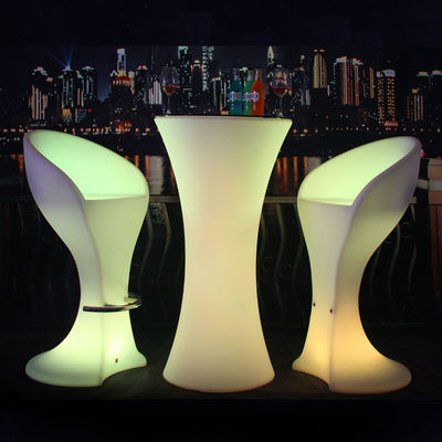 Meubles de bar en plastique Table à cocktail à LED 50000h Durée de vie de la batterie