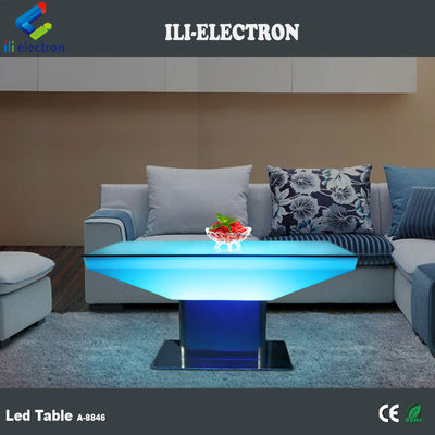 Commande à distance de luxe en plastique Led Table de salon pour appartement