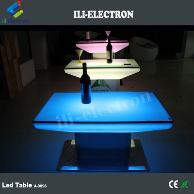 Commande à distance de luxe en plastique Led Table de salon pour appartement