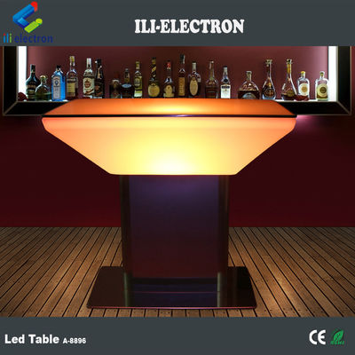 Commande à distance de luxe en plastique Led Table de salon pour appartement
