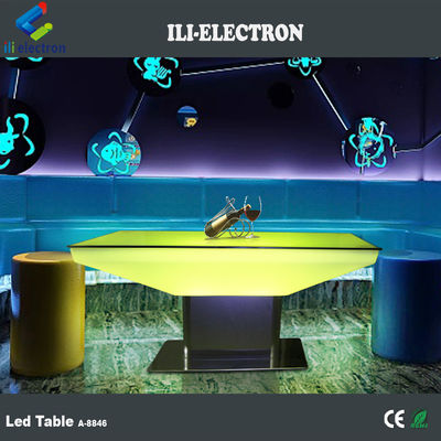 Commande à distance de luxe en plastique Led Table de salon pour appartement