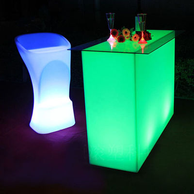 Commercial Compteur de barres lumineuses LED, Table de lumière LED rectangulaire étanche