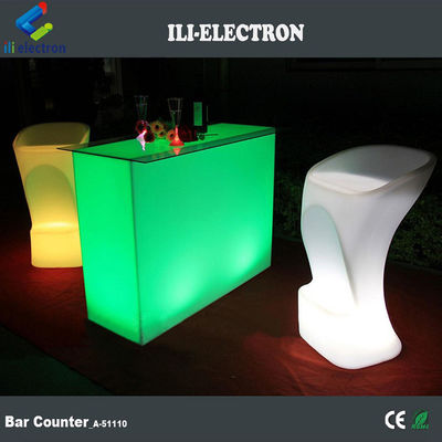 Commercial Compteur de barres lumineuses LED, Table de lumière LED rectangulaire étanche