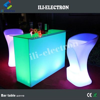 Commercial Compteur de barres lumineuses LED, Table de lumière LED rectangulaire étanche