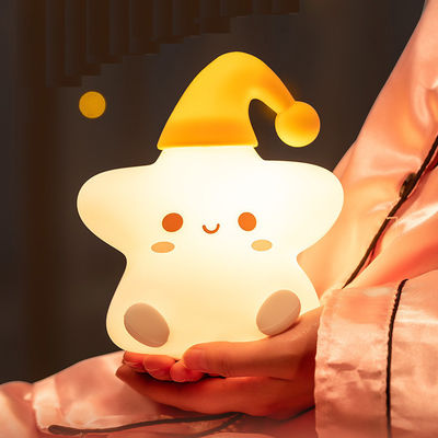 Cadeau créatif Stars lampe de silicone pat chambre à coucher lit led petite lumière de nuit mignon cadeau d'anniversaire des enfants