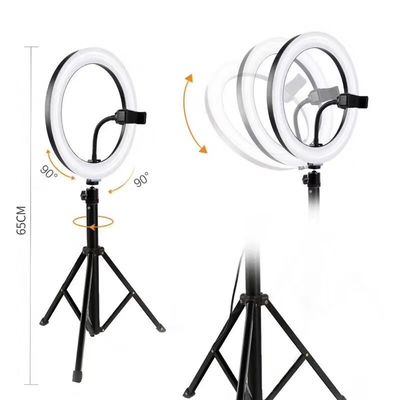 8&quot; 10&quot; 12&quot; Kit de studio de photographie Lumières à l'anneau LED Lumières à l'anneau 1200 LM