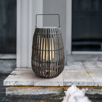Portatif Rattan jardin lampes solaires IP65 résistant à l'eau pour l'extérieur