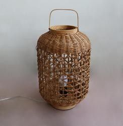 Lumière rétro en câble de chanvre en rotin Tissue pour salon chambre à coucher