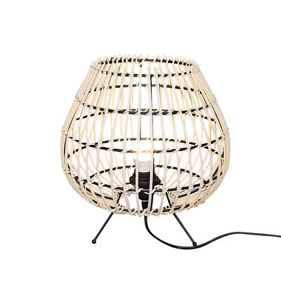 Lampe de rotin moderne de style chinois pour chambre à coucher