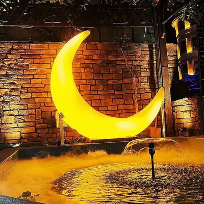Facilities de loisirs Balançoires en plastique Chaise de lune à LED 16 couleurs changeantes