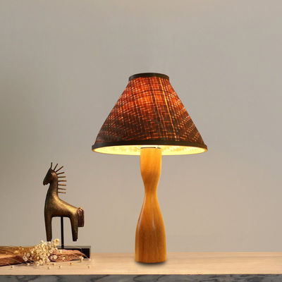 Lampe de table de chevet en bambou personnalisée 2700K Blanc chaud doux pour la décoration de la maison