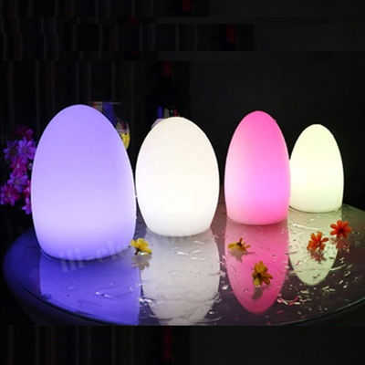 IP65 Lampes LED imperméables à l'eau en forme d'oeuf rechargeables pour la décoration de Noël