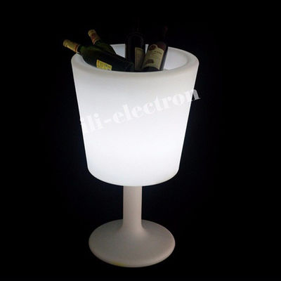 Coupe à glaçons LED en plastique sans fil 16 couleurs changent pour le champagne