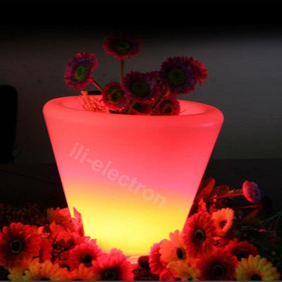Contrôle sans fil LED Seau de glace Portable Couleur changeante Illuminé