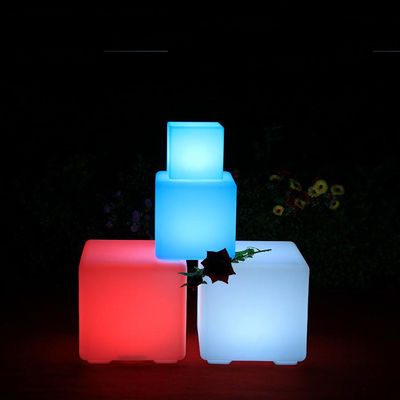 40 cm de télécommande de patio lampe LED cube lanterne source lumineuse LED pour patio divertissant