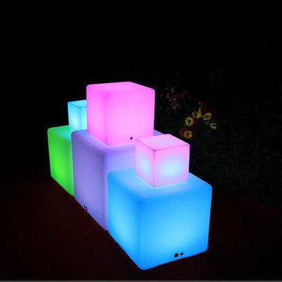40 cm de télécommande de patio lampe LED cube lanterne source lumineuse LED pour patio divertissant