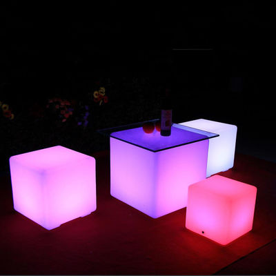 40 cm de télécommande de patio lampe LED cube lanterne source lumineuse LED pour patio divertissant